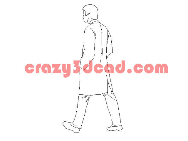 Casual man CAD blocks
